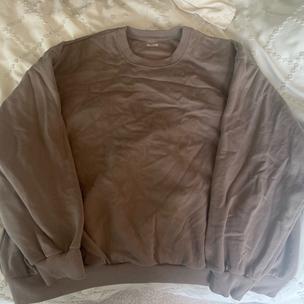Hollister Brown Crewneck Sweater